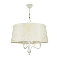 Stoff H&auml;ngeleuchte mit Barock Motiv GANARA Lampe