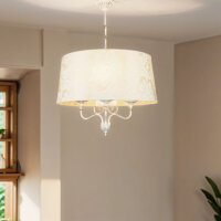 Tissu Lampe à suspendre avec motif baroque GANARA...