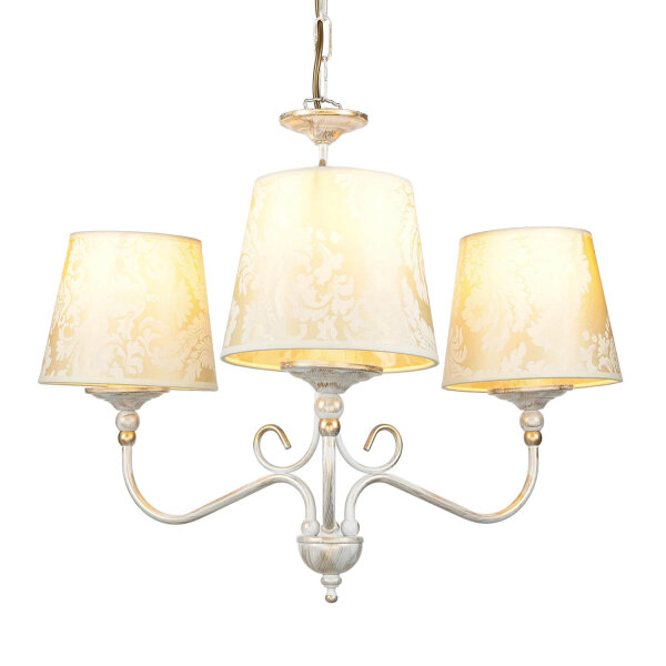 Kronleuchter GANARA in Shabby Gold Barock Motiv