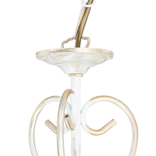 Kronleuchter GANARA in Shabby Gold Barock Motiv
