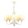 Shabby Kronleuchter in Gold Ecru Ø64cm GANARA