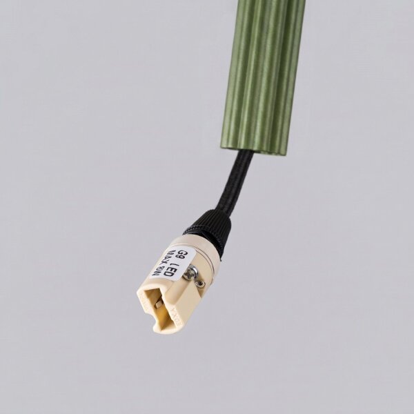 Hängelampe Stahl Olivgrün Modern G9 Ø2,5cm Zylinder