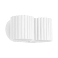 Wandlampe Up Down indirekt Aluminium Wei&szlig; G9 T:12cm