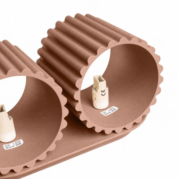 Wandlampe Up Down indirekt Aluminium Mokka G9 B:21cm