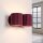 Wandlampe Up Down Aluminium Burgund 2-flammig G9 B:21cm