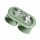 Wandlampe Up Down indirekt Aluminium Salbei G9 B:21cm