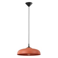 Hängelampe Stahl Ockerrot Schwarz E27 Ø38 cm...