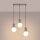 Hängelampe blendarm Glas Aluminium Taupe G9 L:40cm