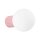 Wandlampe Glas Aluminium Rosa G9 IP44 H:12 cm rund