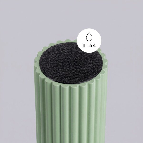 Deckenleuchte Glas Aluminium Salbei G9 IP44 B:12cm