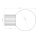 Wandlampe Glas Aluminium Gelb G9 IP44 H:12 cm rund
