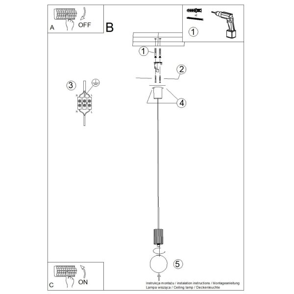 Hängelampe Glas Aluminium Gelb satiniert G9 Ø12 cm