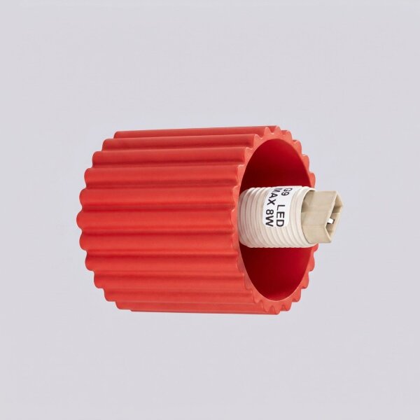 Wandlampe blendarm Glas Aluminium Rot G9 IP44 H:12cm