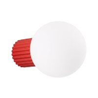 Wandlampe blendarm Glas Aluminium Rot G9 IP44 H:12cm