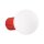 Wandlampe blendarm Glas Aluminium Rot G9 IP44 H:12cm