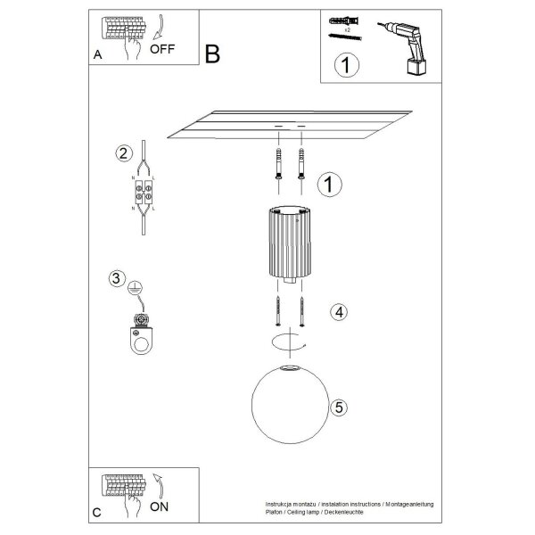 Deckenleuchte Glas Aluminium Rot G9 IP44 H:21 cm Modern