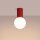 Deckenleuchte Glas Aluminium Rot G9 IP44 H:21 cm Modern