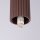 Deckenleuchte Glas Aluminium Braun G9 IP44 L:12 cm