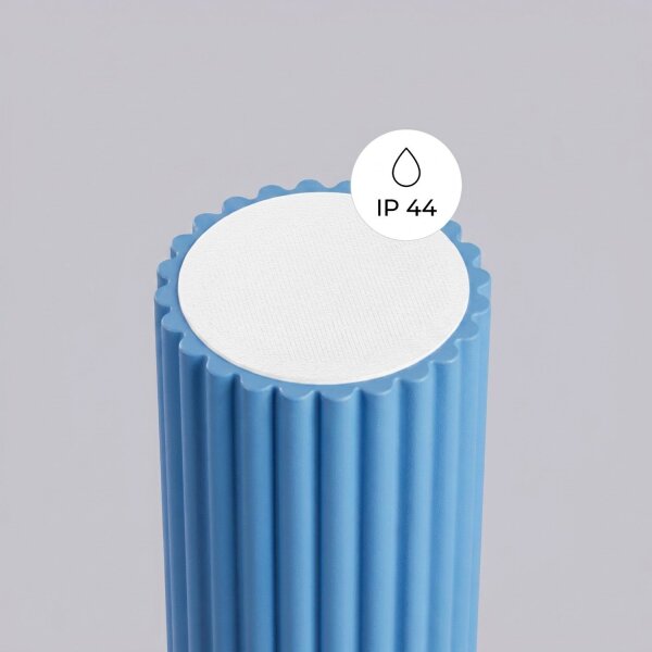 Deckenlampe Glas Aluminium Hellblau G9 IP44 B:12cm