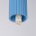 Deckenlampe Glas Aluminium Hellblau G9 IP44 B:12cm
