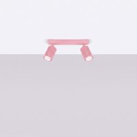 Deckenspot schwenkbar drehbar Aluminium Rosa GU10 30cm