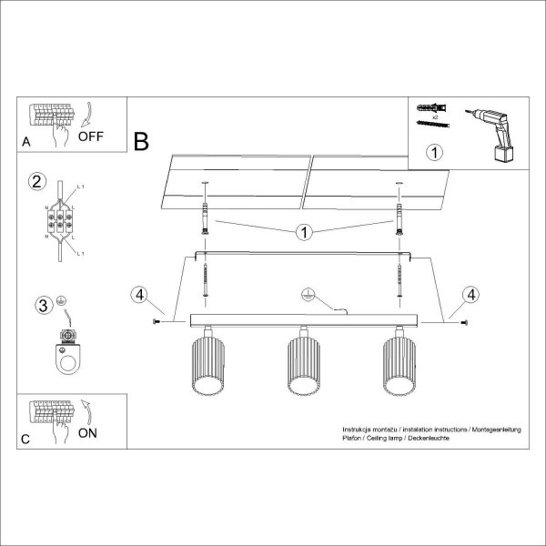 Deckenspot schwenkbar drehbar Aluminium Rosa GU10 45cm