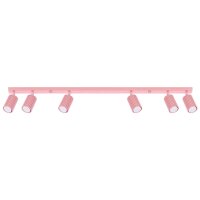 Deckenspot schwenkbar drehbar Aluminium Rosa GU10 117cm
