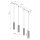 Hängelampe höhenverstellbar Aluminium Schwarz GU10 81cm