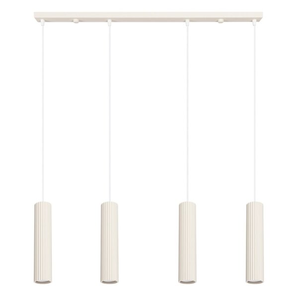 Hängelampe höhenverstellbar Aluminium Beige GU10 L:81cm