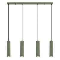 H&auml;ngelampe verstellbar Aluminium Olivgr&uuml;n GU10...
