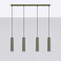Hängelampe verstellbar Aluminium Olivgrün GU10...