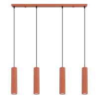 Hängelampe verstellbar Aluminium Ockerrot GU10 L:81cm