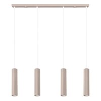 Hängelampe höhenverstellbar Aluminium Taupe...