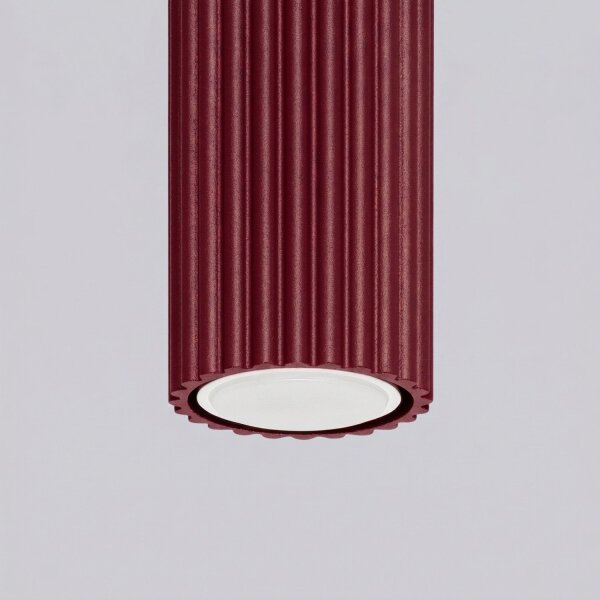 Deckenleuchte Aluminium Burgund GU10 L:6,5 cm rund