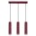 Hängelampe höhenverstellbar Aluminium Burgund GU10 45cm