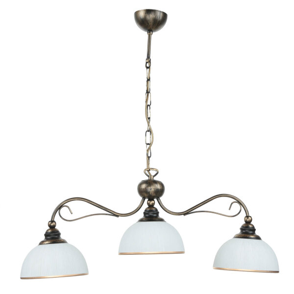 Suspension en brun antique L:74cm Lampe de table à manger