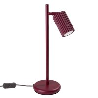 Tischlampe schwenkbar Aluminium Burgund GU10 H:43cm