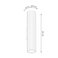 Wandlampe Up Down Aluminium Ultramarin GU10 B:8,5 cm