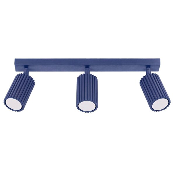 Deckenspot schwenkbar Aluminium Ultramarin GU10 L:45cm