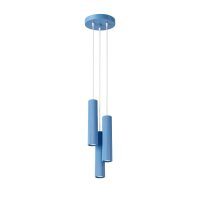 Hängelampe verstellbar Aluminium Hellblau GU10 L:19,5cm