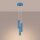 Hängelampe verstellbar Aluminium Hellblau GU10 L:19,5cm