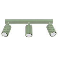 Deckenspot schwenkbar Aluminium Salbei GU10 L:45cm