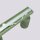 Deckenspot schwenkbar Aluminium Salbei GU10 L:45cm