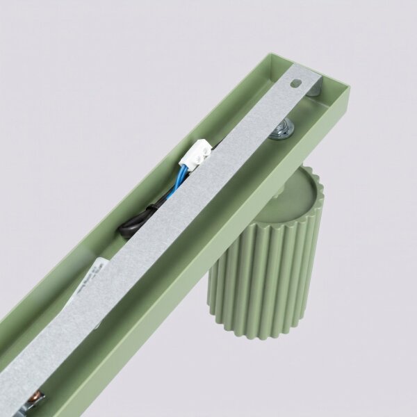 Deckenspot schwenkbar Aluminium Salbei GU10 L:117cm