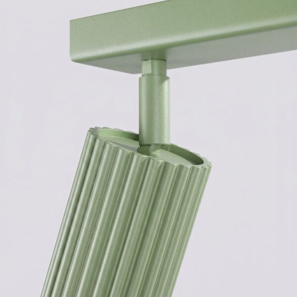 Deckenspot schwenkbar Aluminium Salbei GU10 L:117cm