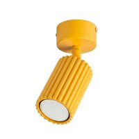 Deckenspot schwenkbar drehbar Aluminium Gelb GU10 6,5cm
