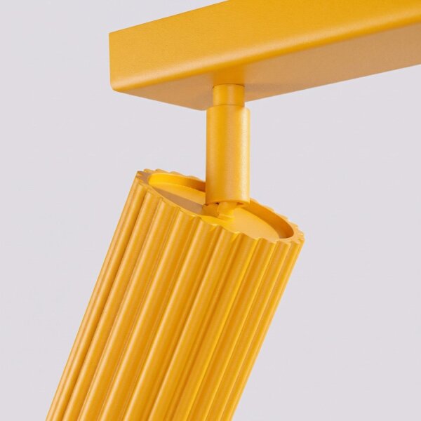 Deckenspot schwenkbar drehbar Aluminium Gelb GU10 30cm