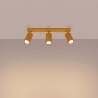 Deckenspot schwenkbar drehbar Aluminium Gelb GU10 45cm