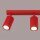 Deckenspot schwenkbar drehbar Aluminium Rot GU10 L:45cm