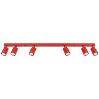 Deckenspot schwenkbar drehbar Aluminium Rot GU10 117cm